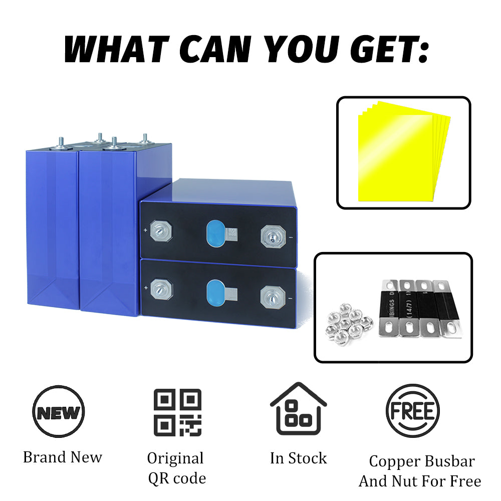 EU Stock EVE MB31 314Ah LiFePO4 3.2V Battery Grade A Prismatic Cell 7-10days Fast Delivery!