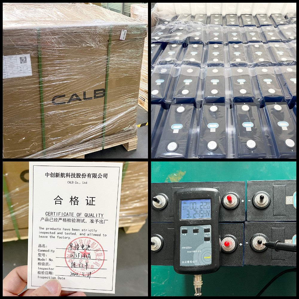 CALB 314Ah Grade A LiFePO4 3.2V Rechargeable Prismatic Battery 10000+ Cycles Cell For DIY Solar System RV EV Boat