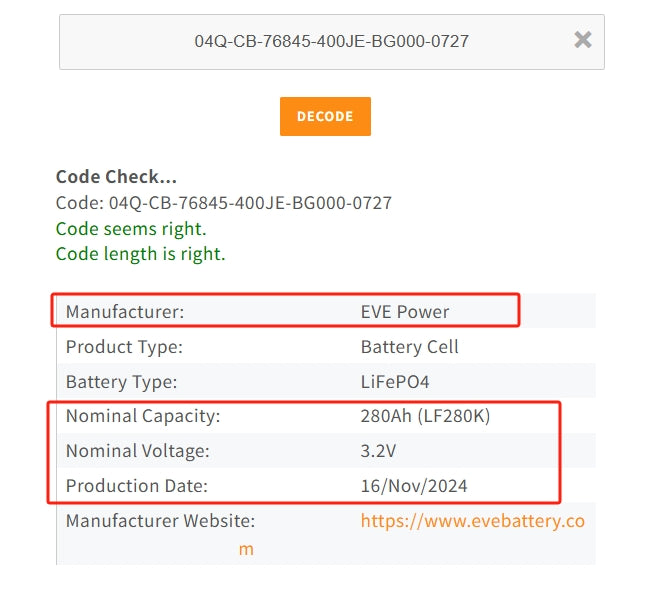 EU STOCK EVE LF280K LiFePO4 280Ah Battery Rechargeable Deep cycle Cell for energy storage,Home Solar Energy,DIY 12V 24V 48V 72V battery Pack