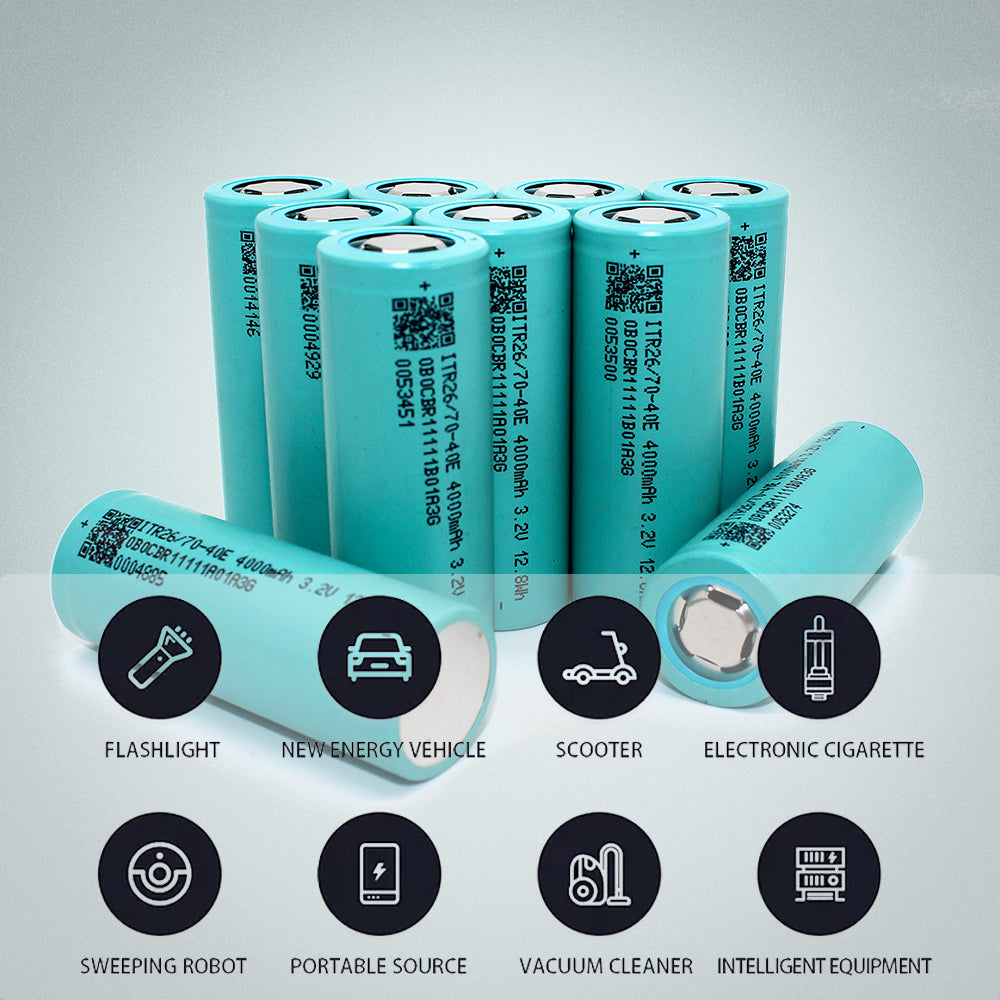 HAKADI Lifepo4 26700 3.2V 4000mAh Rechargeable Battery 3C-5C Discharge For DIY Power Tool E-Bike