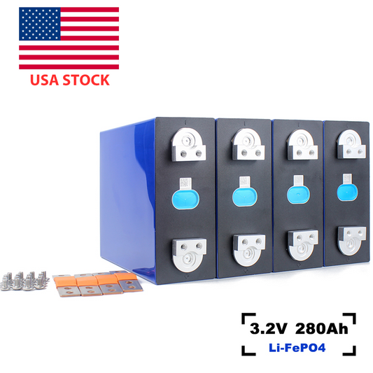 USA STOCK EVE LF280K LiFePO4 3.2V 280Ah Grade A Cells Rechargeable Deep cycle Cell for energy storage,Home Solar Energy,DIY Battery Pack