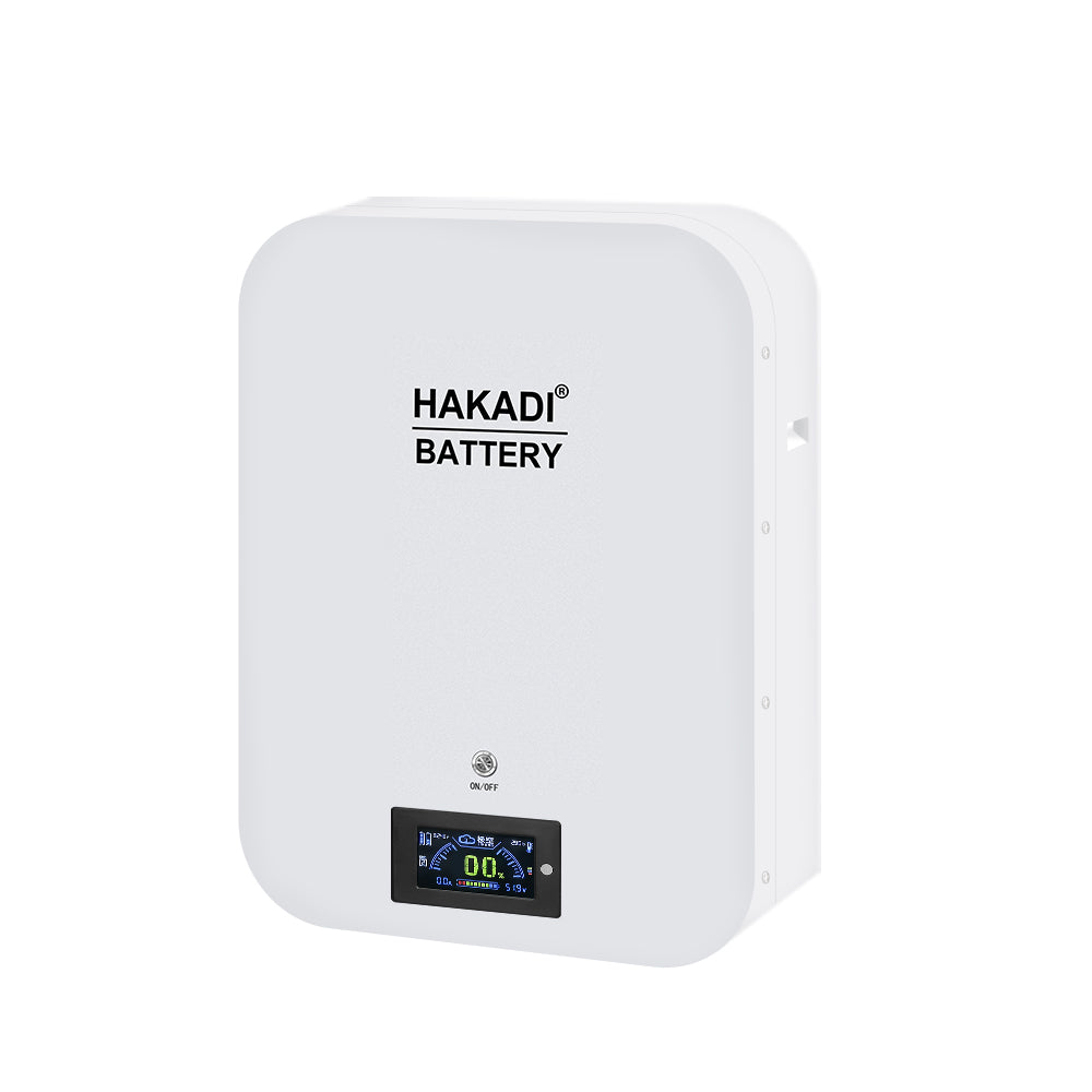 HAKADI 48V LiFePO4 100Ah DIY Battery BOX Wall-mounted 51.2V Case Smart Bluetooth JK BMS for ,RV,Solar Energy