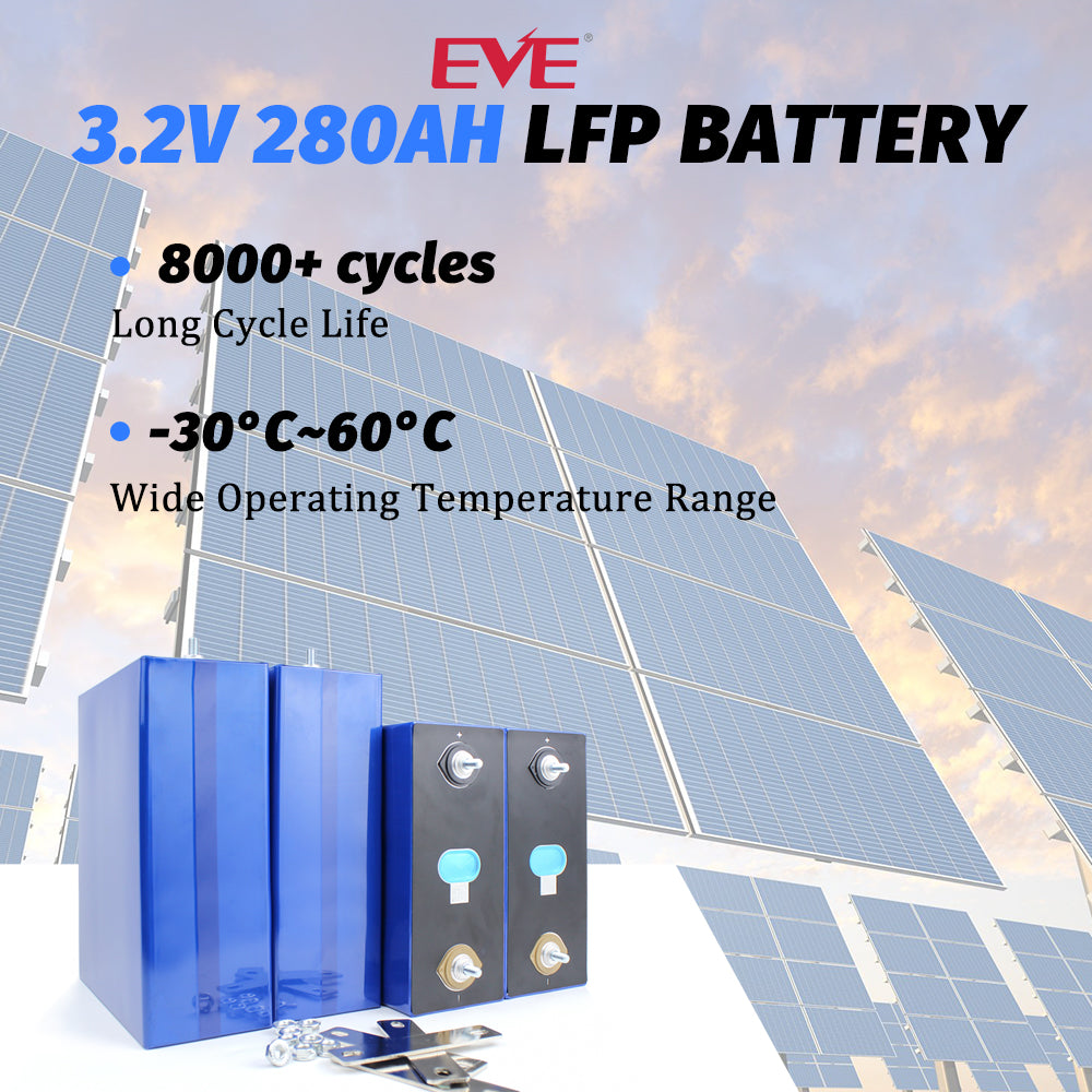 EVE LF280K LiFePO4 3.2V 280Ah Grade A Cells Rechargeable LFP Battery For Solar Energy storage,Home Solar Energy,DIY Battery Pack