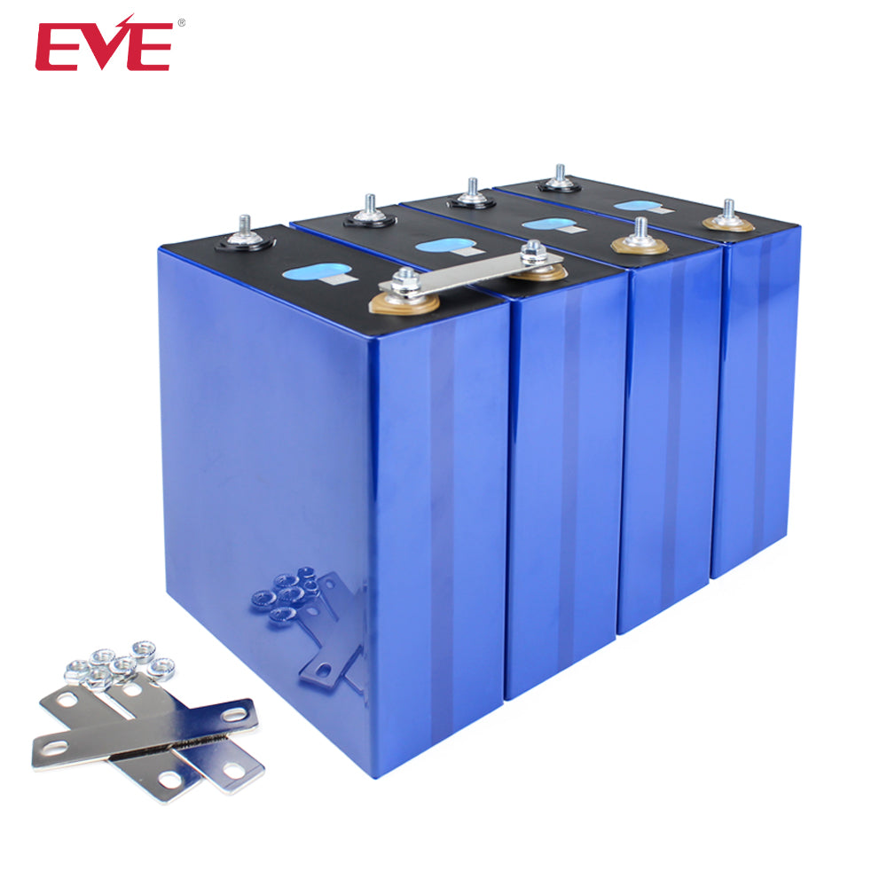 EU STOCK LiFePo4 EVE 3.2V 304Ah Cells Grade A LF304 Rechargeable Battery for DIY 12V 24V 48V 72V Pack,Solar Storage, RV, EV, PV