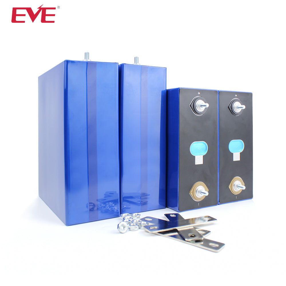 EVE LF304 LiFePO4 3.2V 304Ah Grade A Cells Prismatic Battery for DIY 12V 24V 48V 72V Pack,Solar Storage, RV, EV, PV