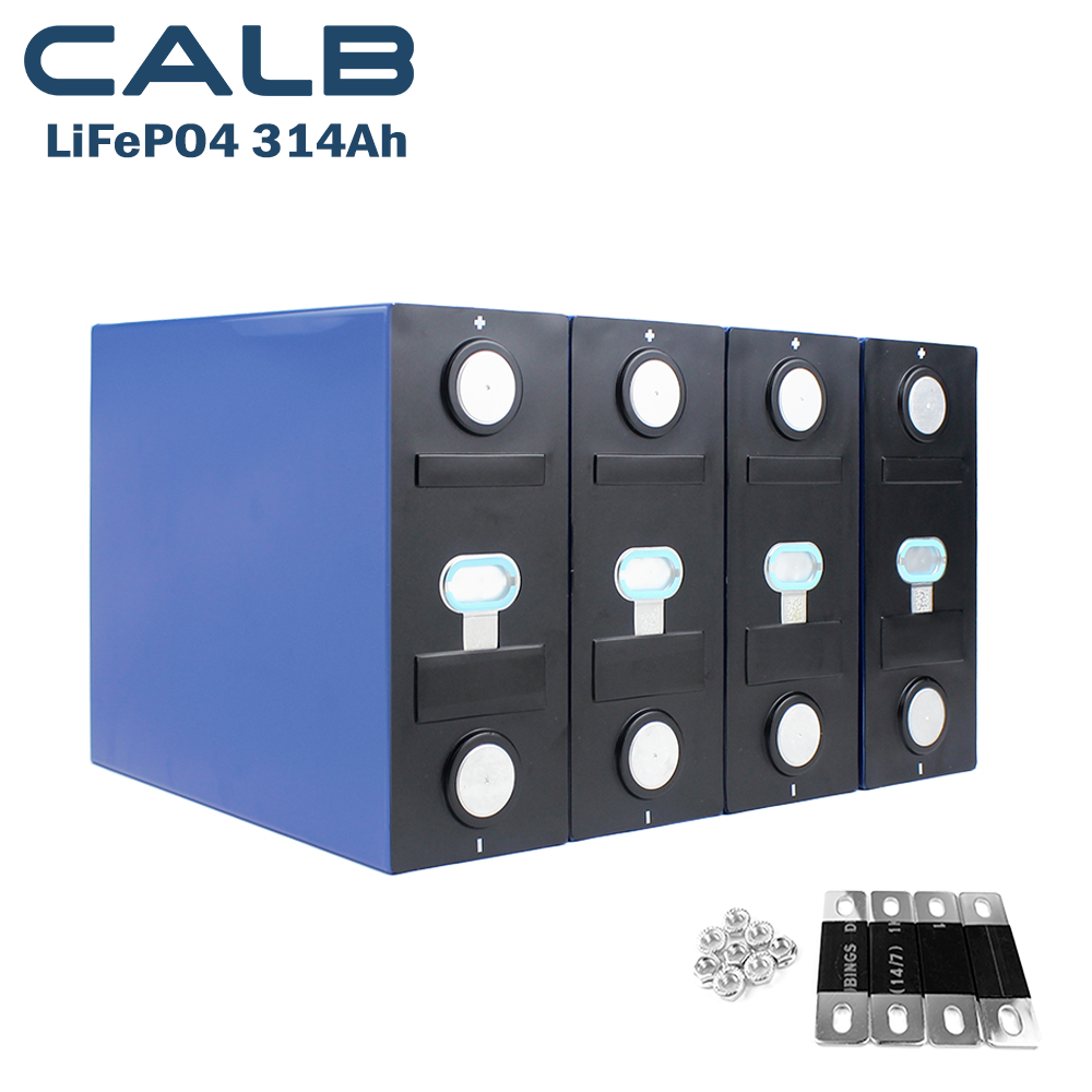 CALB 314Ah Grade A LiFePO4 3.2V Rechargeable Prismatic Battery 10000+ Cycles Cell For DIY Solar System RV EV Boat