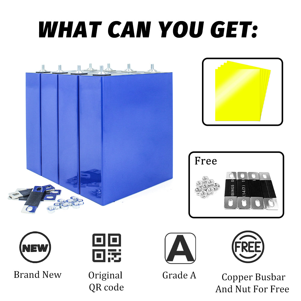 EU STOCK! Lifepo4 EVE 3.2V 230Ah Battery Original Rechargeable Cells for Energy storage,Solar,RV,EV,