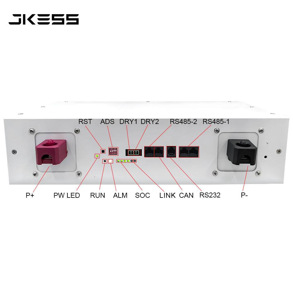 Eu Stock JK ESS Lifepo4 Battery Box with Jk Bms V19 16s 48v 200a Diy Battery case 280Ah 314Ah 51.2V 15Kwh Lifepo4 Home Storage System