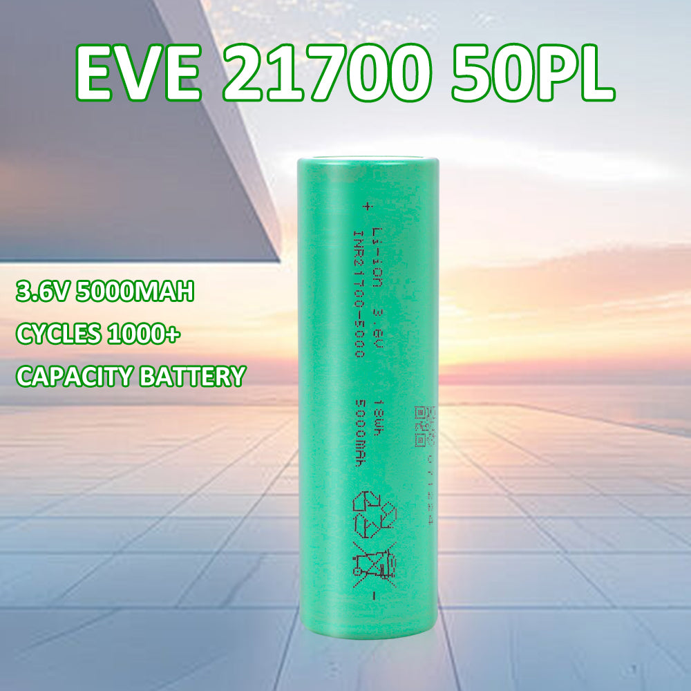 EVE INR21700-50PL 5000mAh - 70A 3.6V NMC Battery Cylindrical Cells For Military Drones,Drones, Scooter