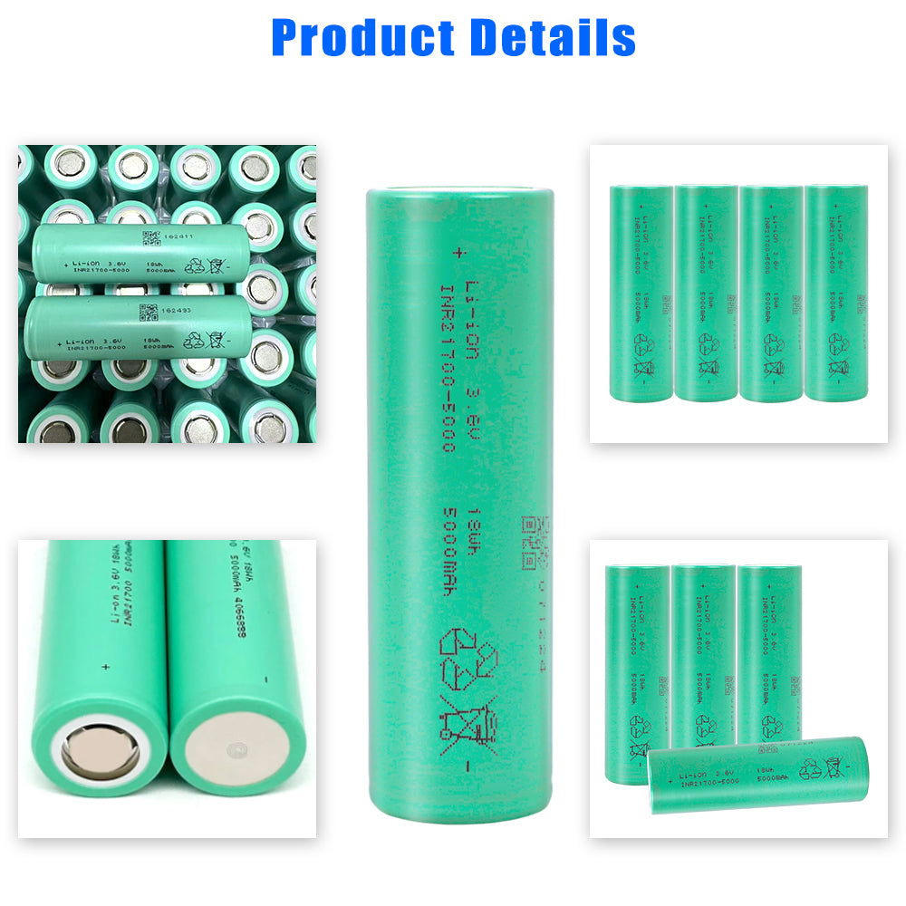 EVE INR21700-50PL 5000mAh - 70A 3.6V NMC Battery Cylindrical Cells For Military Drones,Drones, Scooter