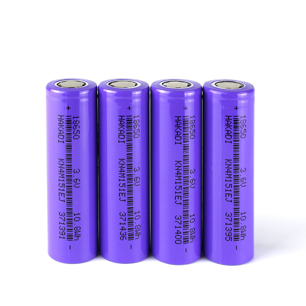 HAKADI 18650 3.7V 3000mah Grade A Rechargeable Battery Cell For Power Bank Vape DIY 12V 24V 48V Scooter