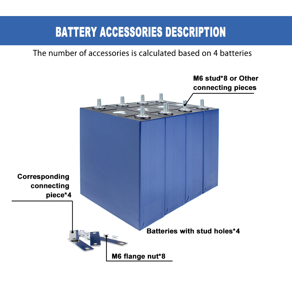 CALB 280Ah LiFePO4 3.2V Rechargeable Prismatic Battery 9000+ Cycles Grade A Cell For DIY Solar System RV EV Boat