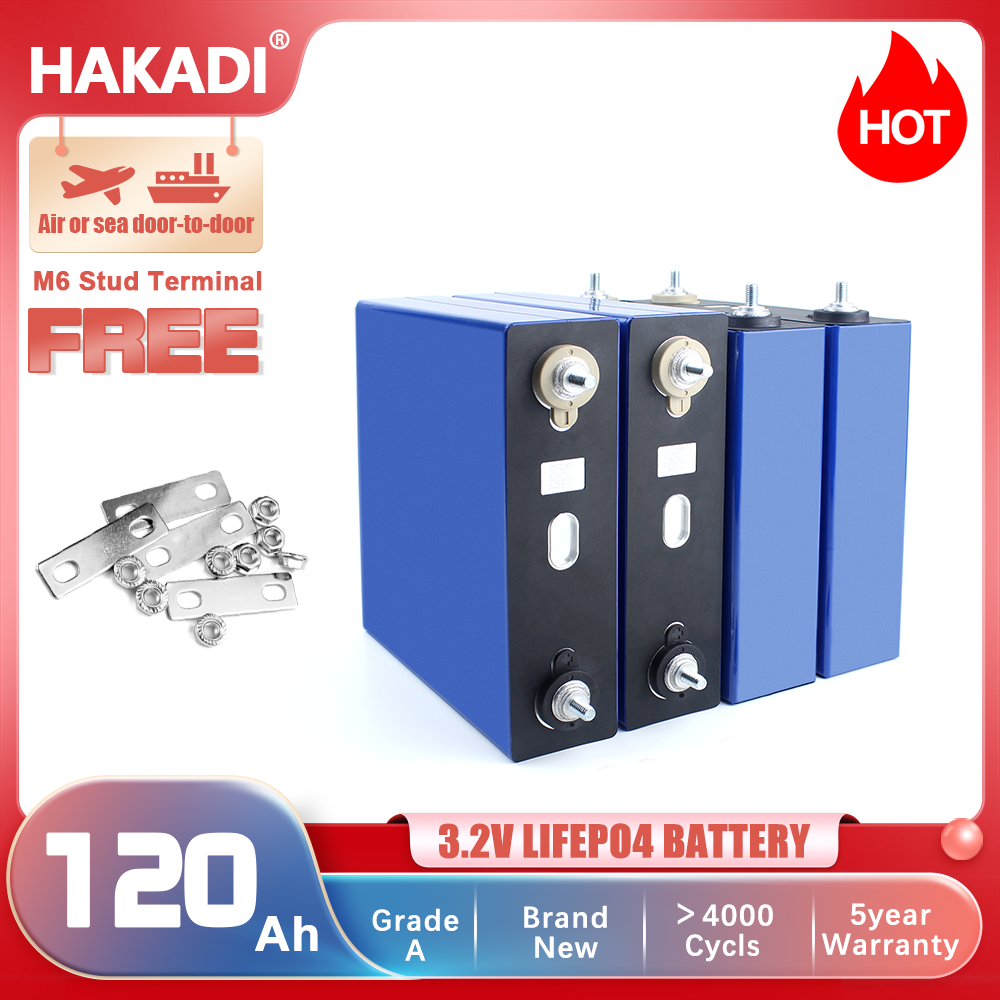 Lifepo4 HIGEE 3.2V 120Ah Original Brand New LFP Rechargeable Battery Cell 4-16PCS For DIY 12V 24V 48V Solar Energy Storage RV Boat