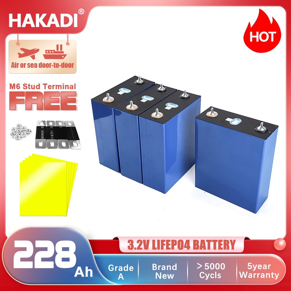 CATL 228Ah LiFePO4 Grade A Battery Cells 4000+ Cycles Life For DIY 12V 24V 48V Battery Pack RV EV golf cars