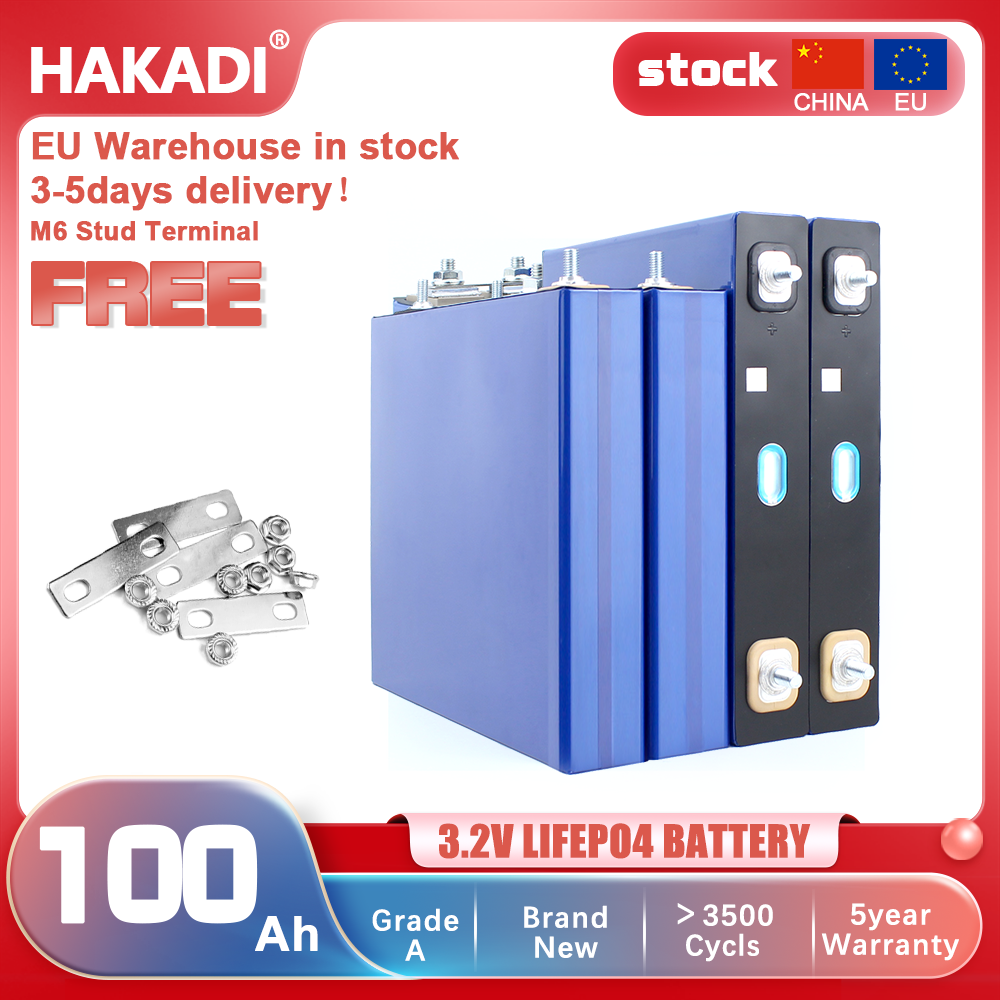 EU STOCK! Lifepo4 CATL 3.2.V 100Ah Grade A Batteries Deep cycle Rechargeable Cells For Golf carts RV EV Electric Vehicles Storage Battery Pack