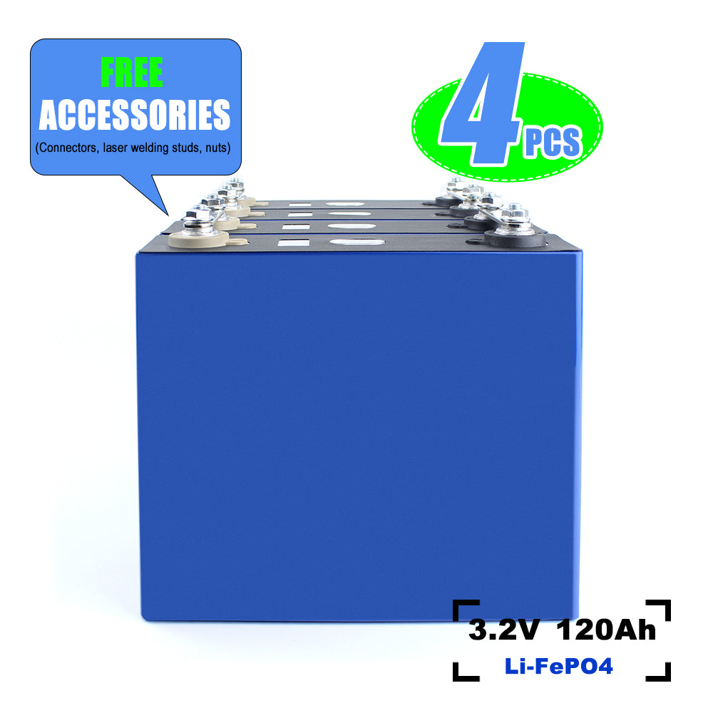 Lifepo4 HIGEE 3.2V 120Ah Original Brand New LFP Rechargeable Battery Cell 4-16PCS For DIY 12V 24V 48V Solar Energy Storage RV Boat