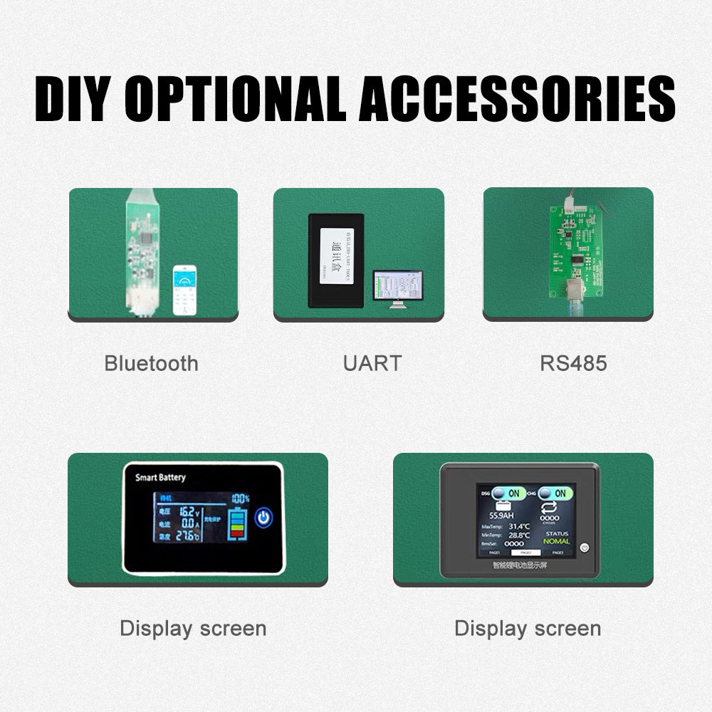JBD Smart Bluetooth BMS 4S-8S 100A150A 200A current For DIY lithium ion LiFePo4 Battery pack