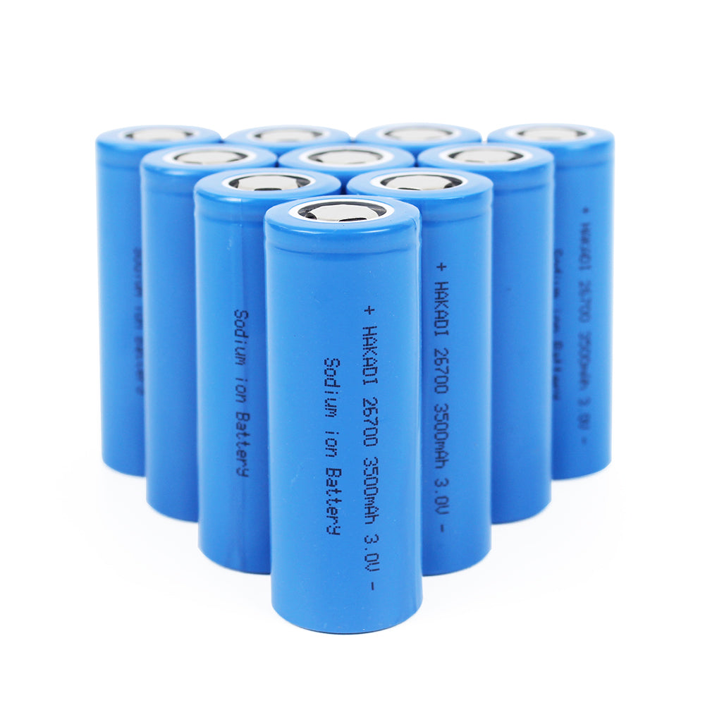 HAKADI Sodium ion 3.0V 26700 Battery 3200mAh Brand New Rechargeable Cell For E-bike DIY 12V 24V 48V Battery pack