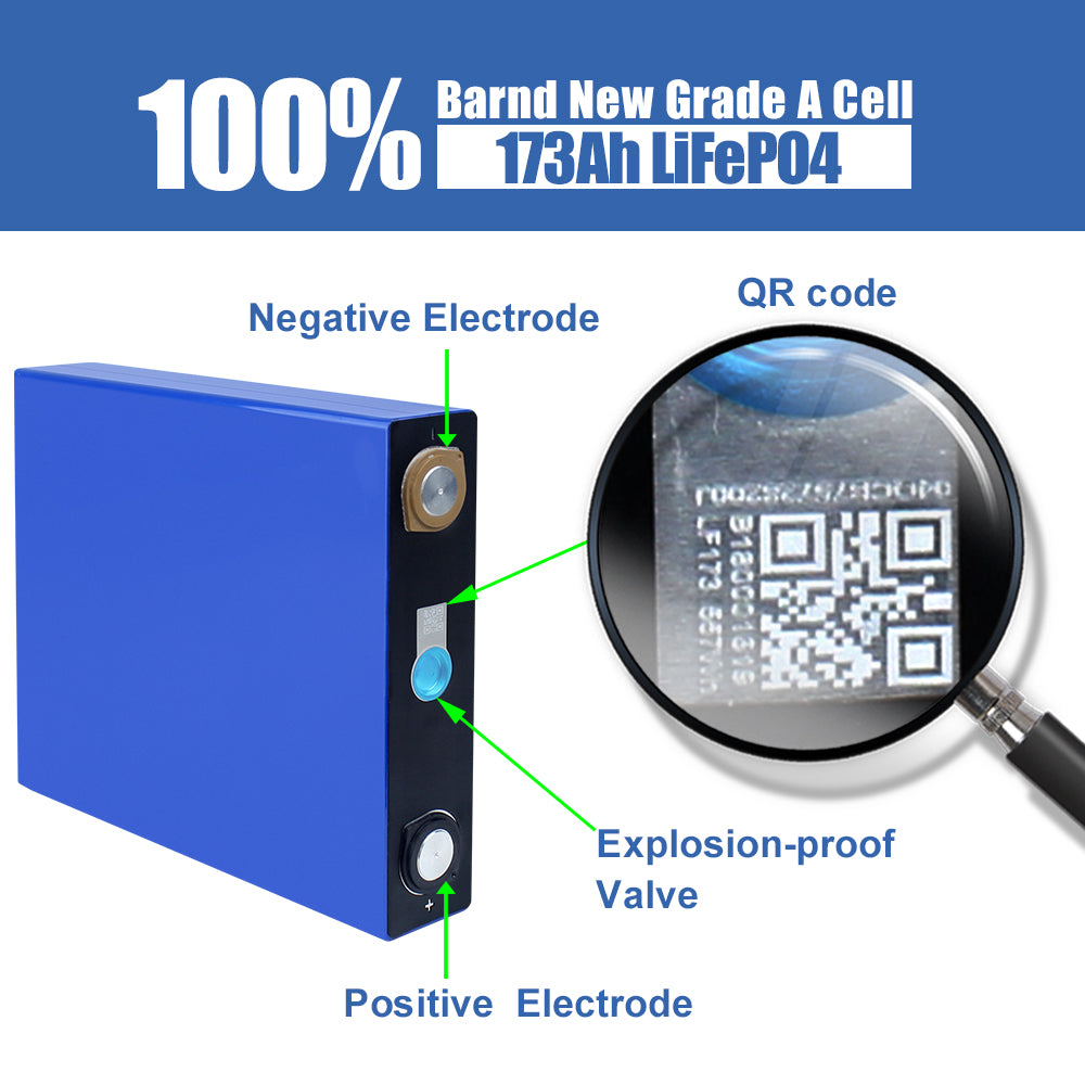 Lifepo4 CATL 3.2V 173Ah Batteries 6000+Time Cycle life Rechargeable cells For DIY 12V 24V 36V 48V Solar Energy Storage Battery Pack
