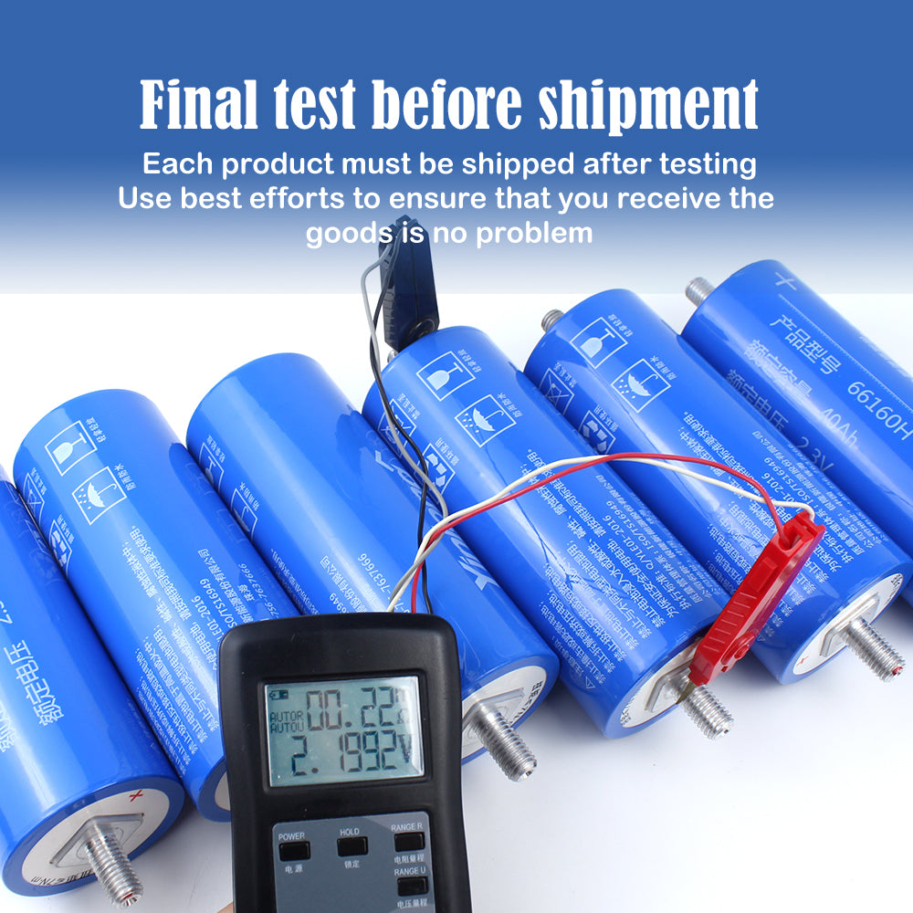 Yinlong 2.3V 40Ah Grade A LTO Cells Brand New 66160 Lithium Titanate Battery For CAR AUDIO, RV, EV, Solar