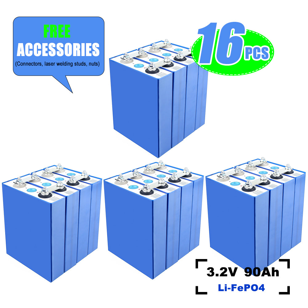 EVE LF90K 90Ah LiFePO4 Battery Brand New Grade A LFP Cells For DIY Battery Pack RV EV Boat Solar System