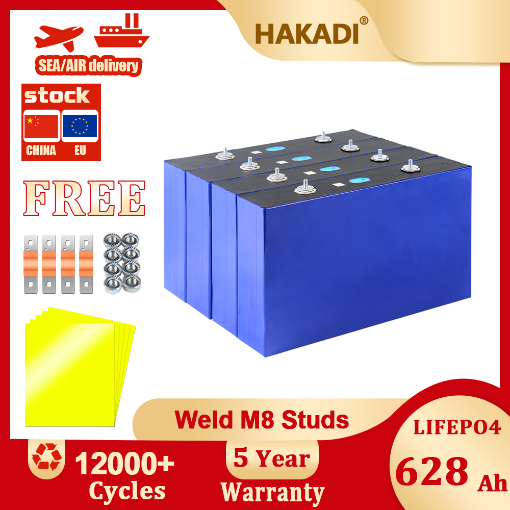 EU Stock! EVE MB56 3.2V 628Ah LiFePO4 Battery LF560K Prismatic Lithium ion Cells For Solar System ,Inverter Free tax and Shipping