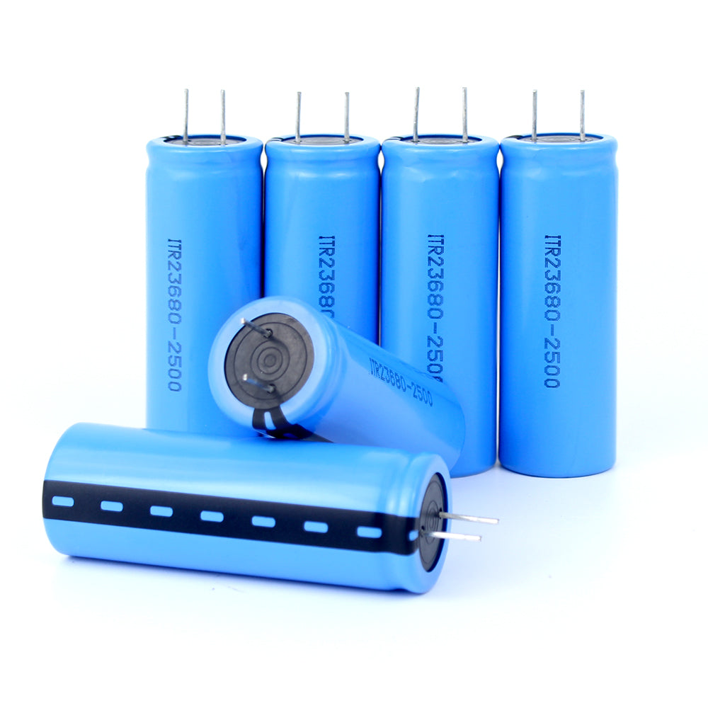 HAKADI LTO 2.4V 2500mAh 23680 Lithium Titanate Cell 15C Power Rechargeable Low Temperature Battery Cells 25000 Cycle Times