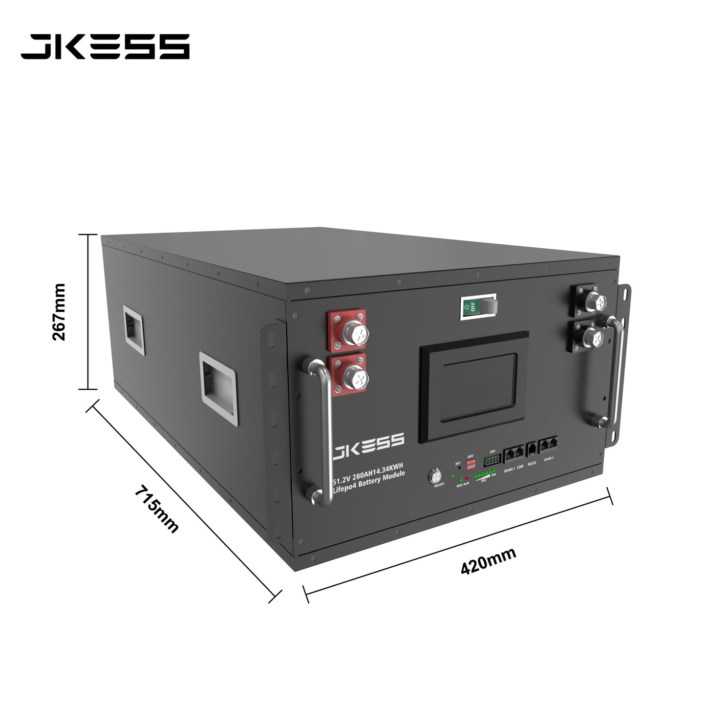 JK BMS ESS 48V LiFePO4 Battery DIY Box JK Bms 200A V19 V15 16S Stackable Battery case 51.2V 280Ah 314Ah 15Kwh 16Kwh