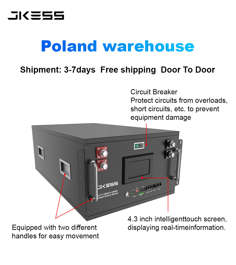 JK BMS ESS 48V LiFePO4 Battery DIY Box JK Bms 200A V19 V15 16S Stackable Battery case 51.2V 280Ah 314Ah 15Kwh 16Kwh