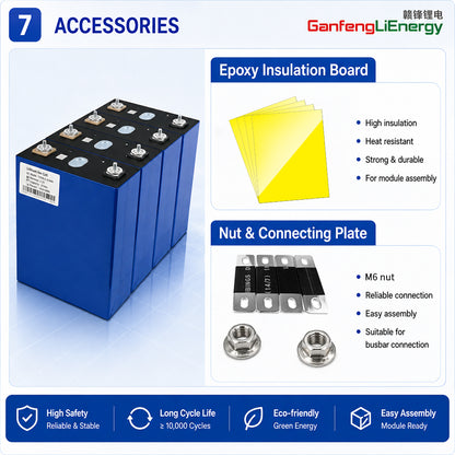 EU Stock Ganfeng 3.2V 314Ah LiFePO4 Battery Brand new Grade A 8000+ Cycle Life 7-10 Days Delivery EU