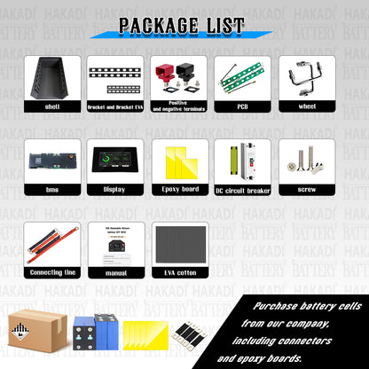 JK BMS ESS 48V LiFePO4 Battery DIY Box JK Bms 200A V19 V15 16S Stackable Battery case 51.2V 280Ah 314Ah 15Kwh 16Kwh