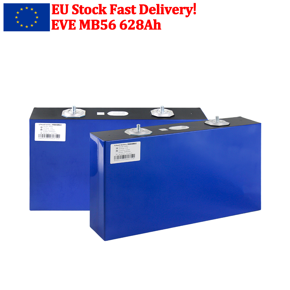 EU Stock! EVE MB56 3.2V 628Ah LiFePO4 Battery LF560K Prismatic Lithium ...