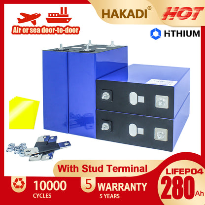 Hithium 3.2V 280Ah Grade A LiFePO4 Battery 10000 Cycle Life For 12V 24V 48V DIY Battery Pack