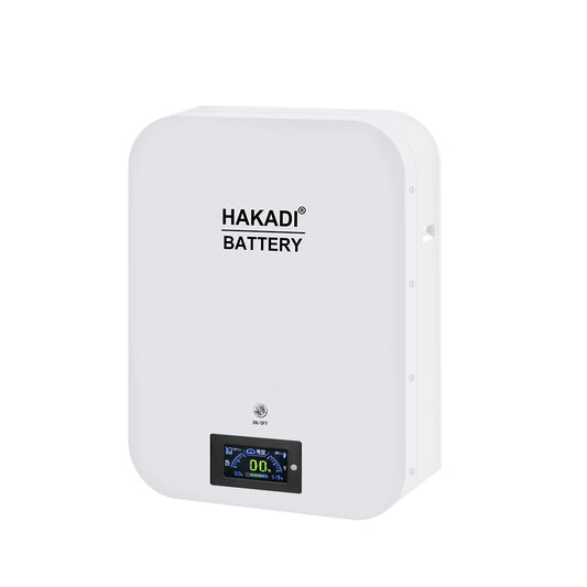 HAKADI 48V LiFePO4 100Ah DIY Battery BOX Wall-mounted 51.2V Case Smart Bluetooth JK BMS for ,RV,Solar Energy