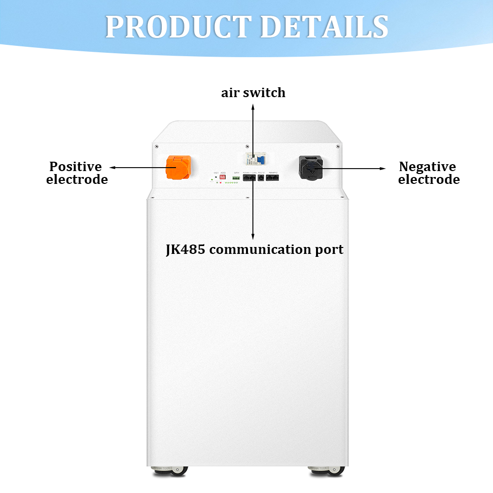 HAKADI 48V LiFePO4 Battery BOX With JK BMS For 16S 280Ah-314Ah, Solar System