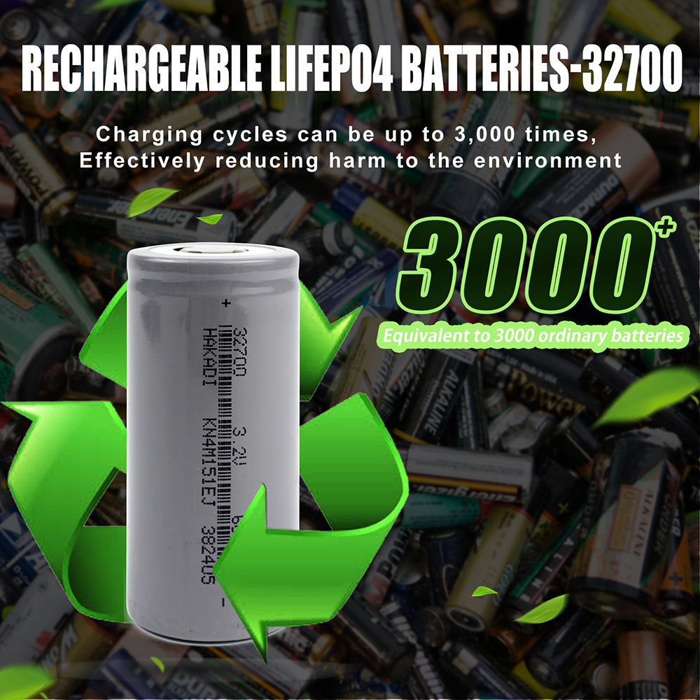 HAKADI Lifepo4 32700 3.2V 6000mAh Rechargeable high capacity battery For DIY Solar Energy E-bike