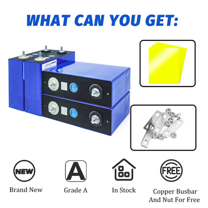 EVE LF100LA 3.2V 100Ah LiFePo4 Battery Grade A Cells 4000 Cycle Life For 12V 24 V 48V 5kwh solar systems