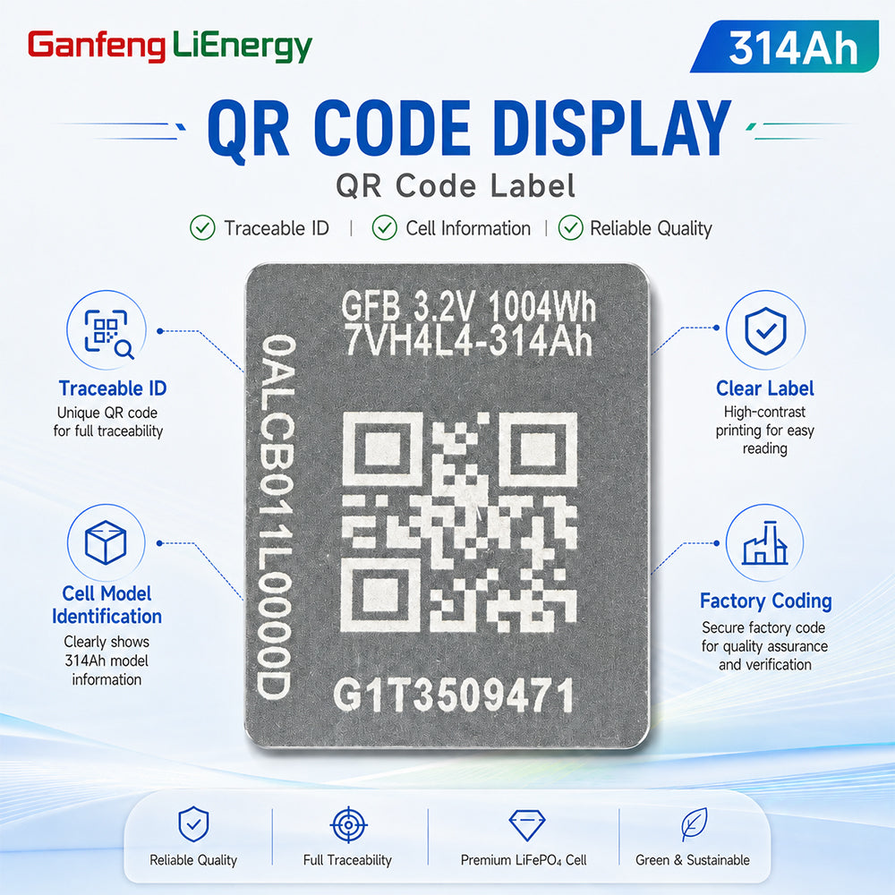 EU Stock Ganfeng 3.2V 314Ah LiFePO4 Battery Brand new Grade A 8000+ Cycle Life 7-10 Days Delivery EU
