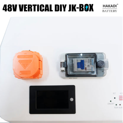 HAKADI 48V 16S DIY LiFePO4 280Ah-314Ah Vertical DIY Battery Box Kits with JK BMS and Wheels Free Shipping