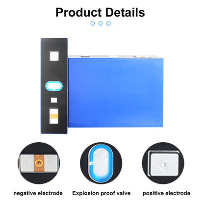 CATL 530Ah CB530 LiFePO4 3.2V Battery Grade A Prismatic Cells 6000+ Cycle For homes off-grid,Solar Energy