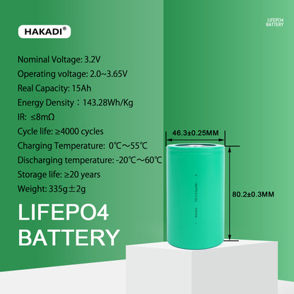 BYD FC4680 3.2V 15Ah LiFePO4 4680 15000mAh Battery Cell