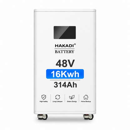 HAKADI PACEEX BMS 48V 16S LiFePO4 15-16 kwh DIY Battery Box With WiFi Bluetooth For Home Energy Storage System