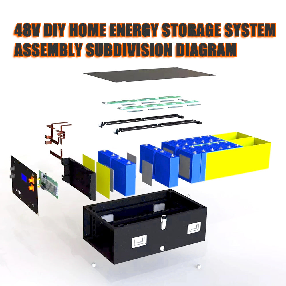 HAKADI 48V-51.2V Lifepo4  Battery Pack Full Assembled 11-15Kwh Server Rack With 200A Bluetooth BMS For Home Power,Solar Energy,RV, PV,Boat