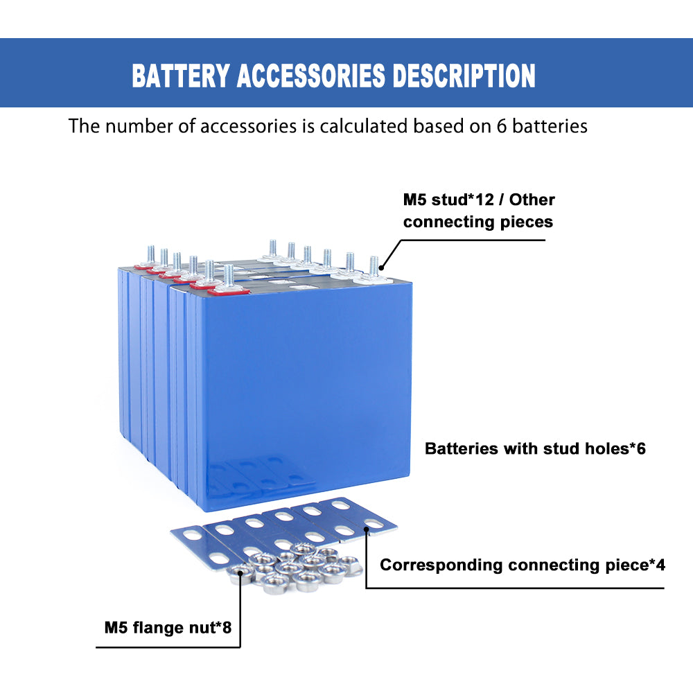 6-24PCS TOSHIBA 2.3V 20Ah SCIB LTO Rechargeable Battery 25000 Cycle Life With M6 Studs For Home Reserve Power