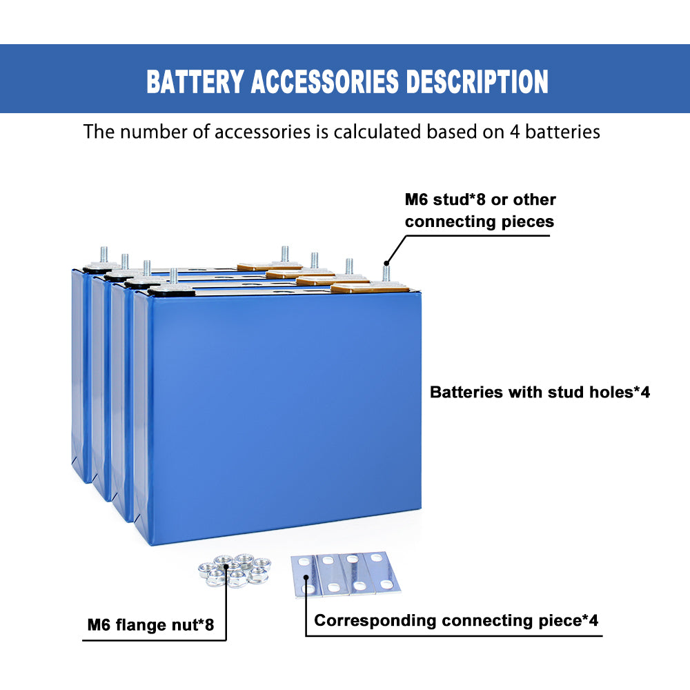 Lifepo4 GUOXUAN 3.2V 52Ah Brand New Grade A Batteries Rechargeable Cell For DIY 12V 24V 48V Solar Energy Storage RV Boat