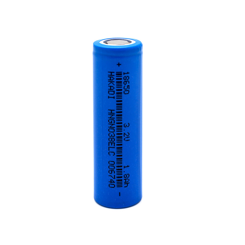 HAKADI 18650 3.2V 1800mAh Lifepo4 Rechargeable Battery Cell Cycle Life 3000+ For DIY battery pack flashlight