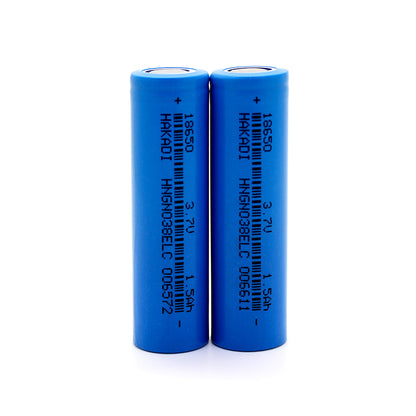 HAKADI 18650 3.7V 1500mAh LIthium-ion Rechargeable Battery Cell For Power Tool DIY 24V 36V 48V Scooter