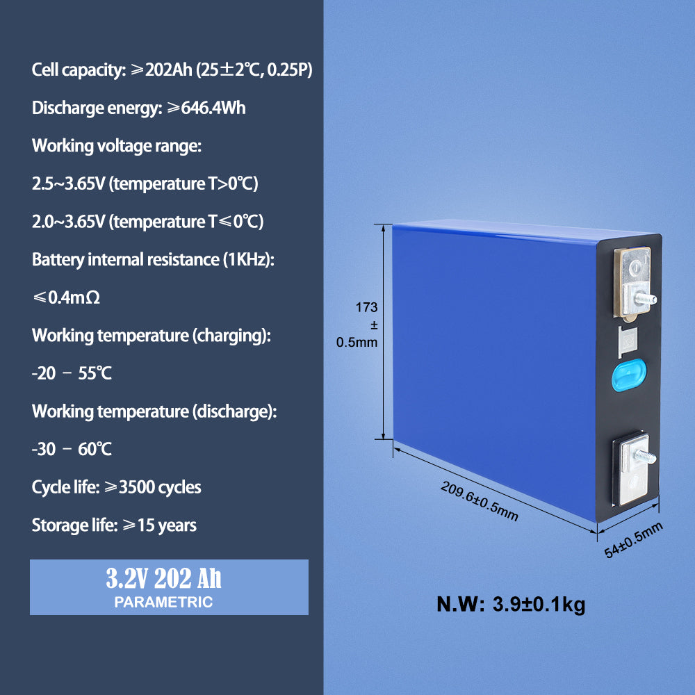 Lifepo4 Lishen 200/202Ah Batteries Original Brand New Grade A Rechargeable Battery For DIY 12V 24V 48V 200Ah Solar System RV Boat Power