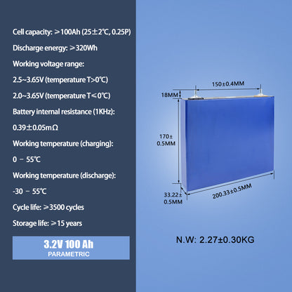 CATL 100Ah LiFePO4 3.2.V Grade A Battery deep cycle Cells For Golf carts RV EV Electric Vehicles Storage