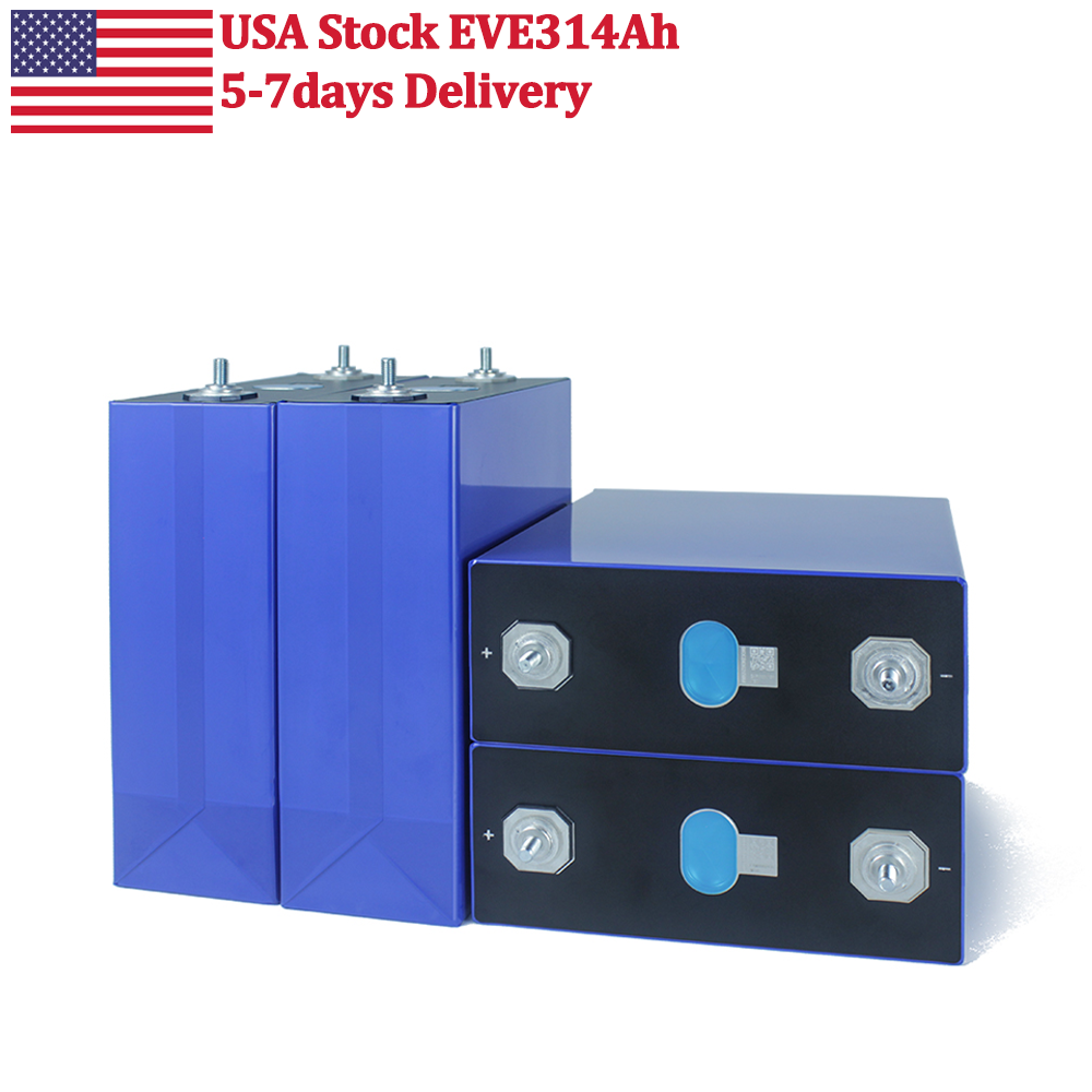 USA Stock EVE MB31 314Ah LiFePO4 3.2V Battery Grade A Prismatic Cell 7-10days Fast Delivery!